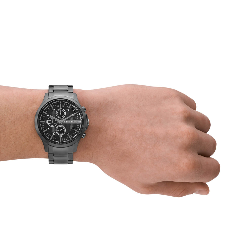 Chronograph Gunmetal Stainless Steel Watch