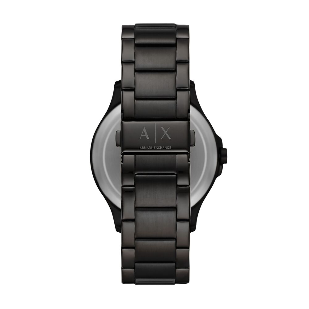 Three-Hand Date Black Stainless Steel Watch