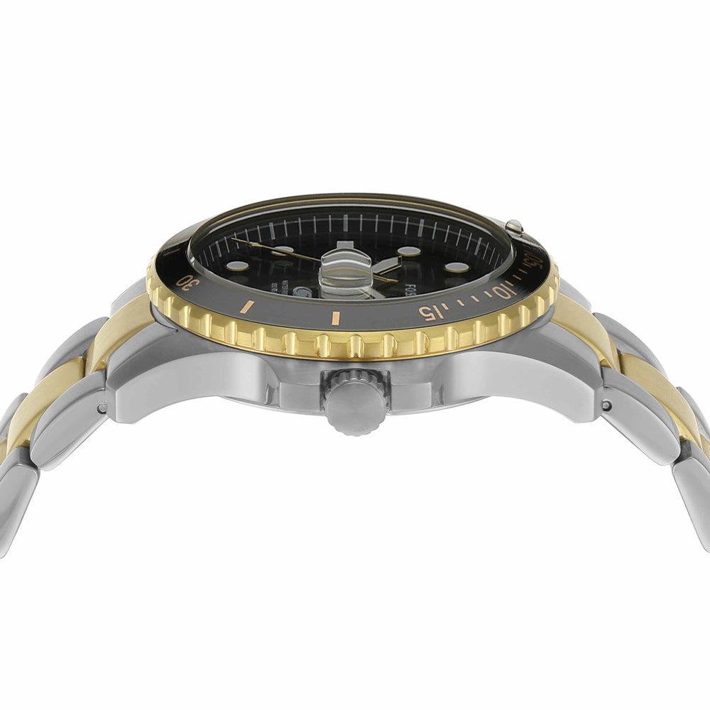 Blue Dive Three-Hand Date Two-Tone