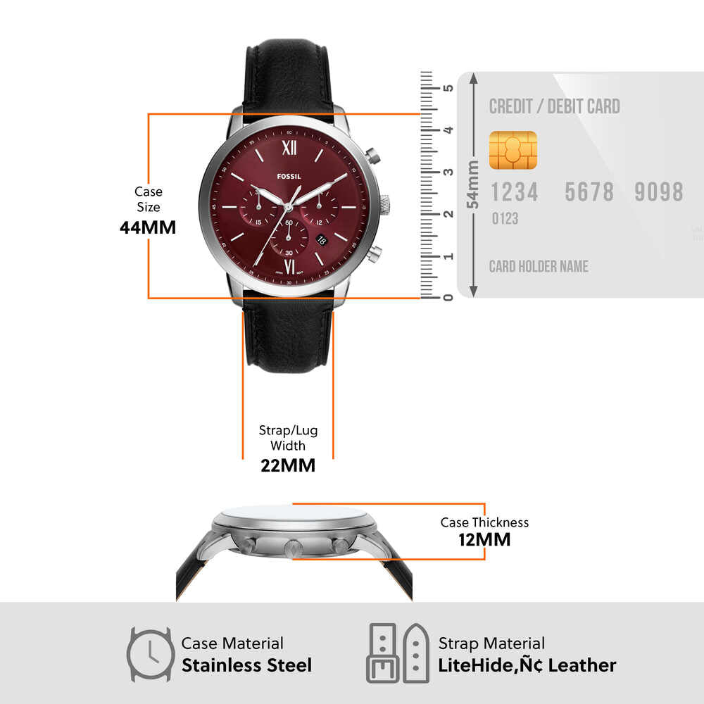 Neutra Chronograph Black LiteHide