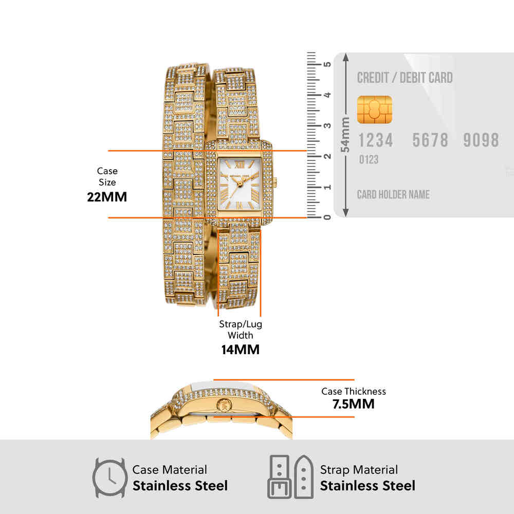 Emery Three-Hand Gold-Tone Stainless Steel Watch
