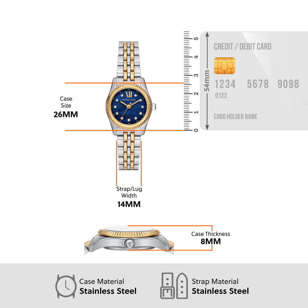 Lexington Three-Hand Two-Tone Stainless Steel Watch