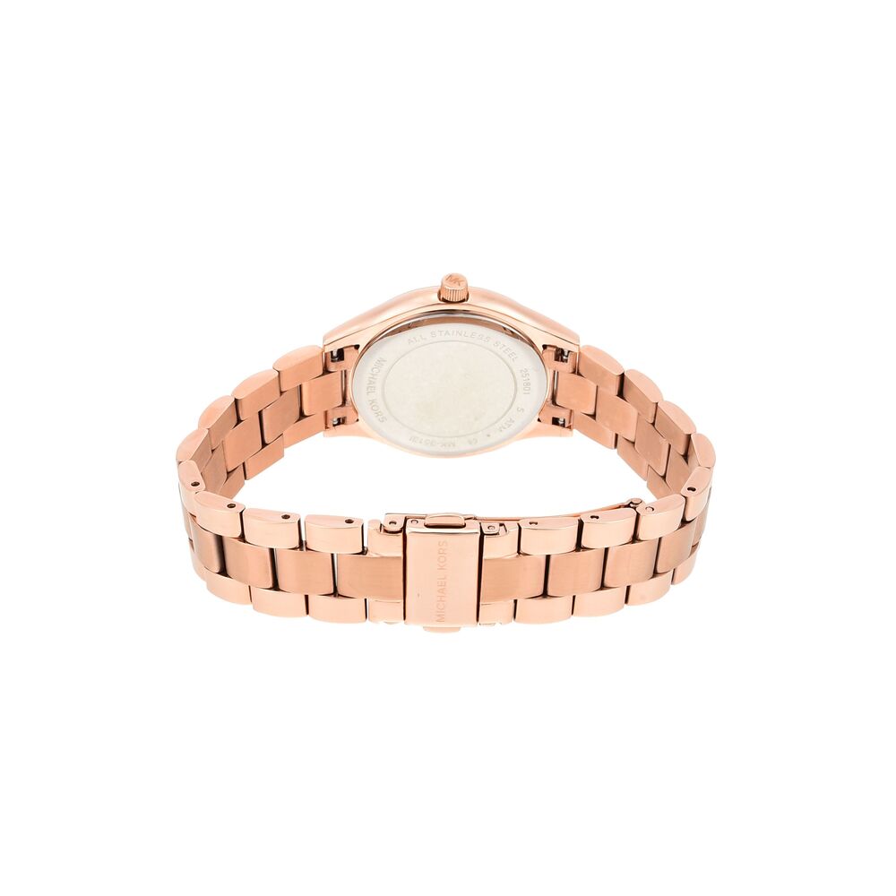 Mini Slim Runway Three-Hand Rose Gold-Tone Stainless Steel Watch