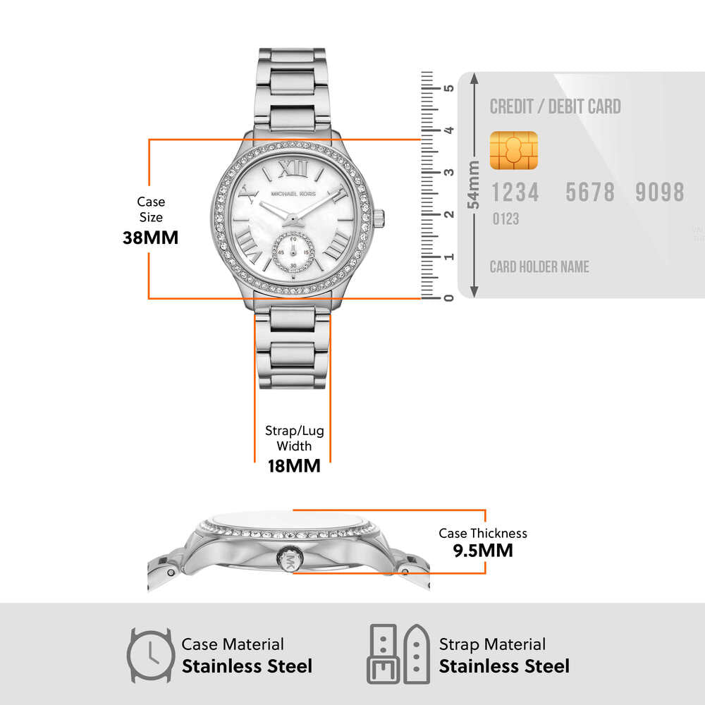 Sage Three-Hand Stainless Steel Watch
