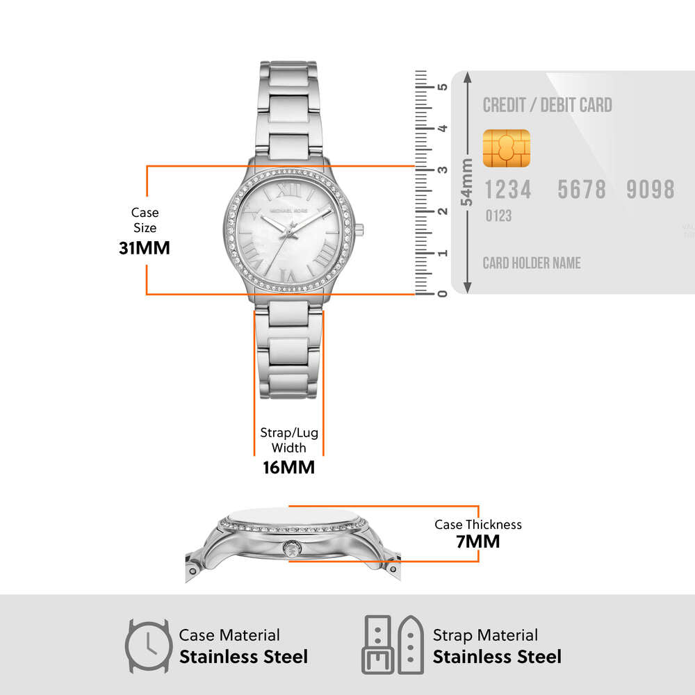 Sage Three-Hand Stainless Steel Watch