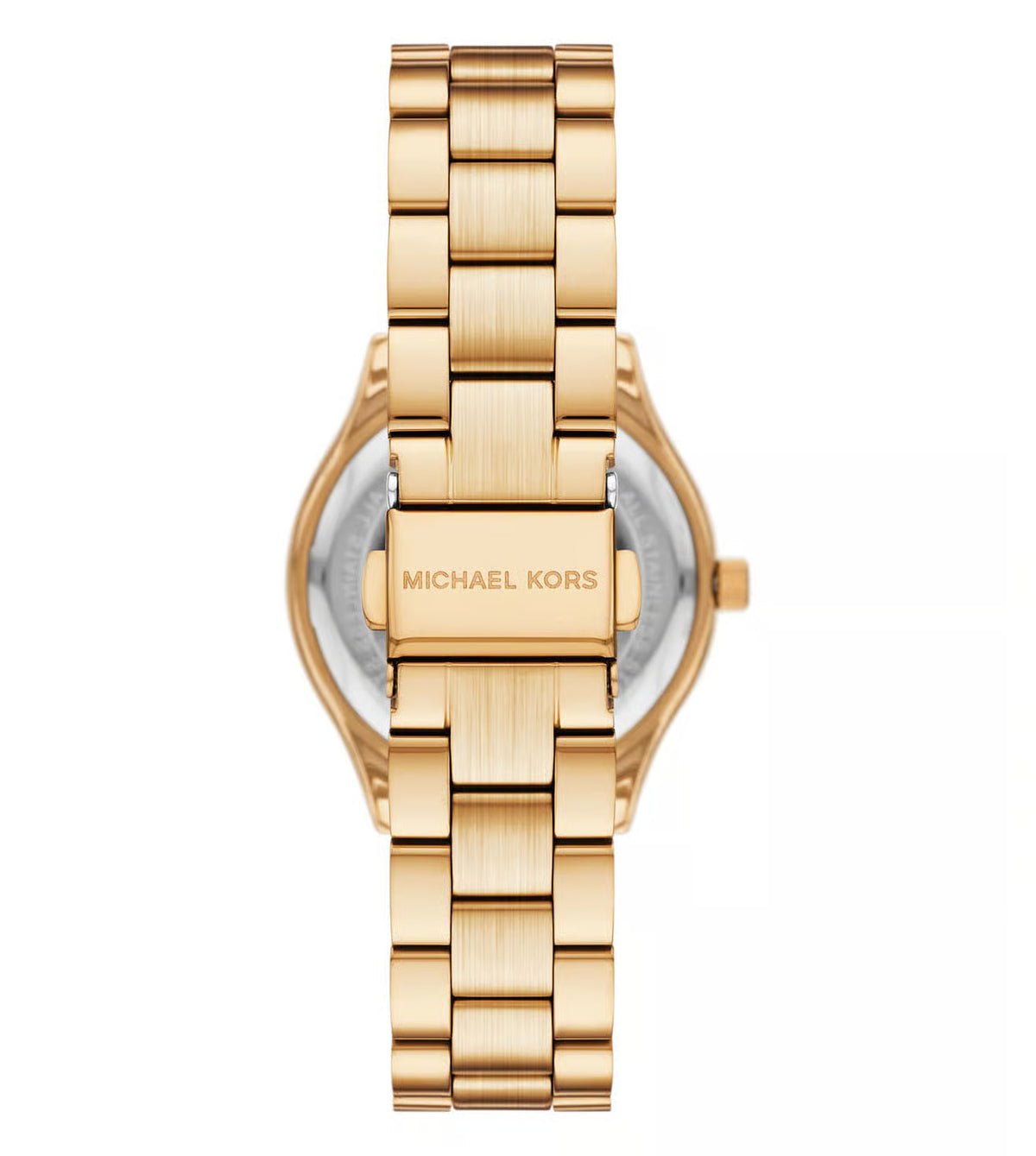 Slim Runway Quartz Gold Dial Ladies Watch