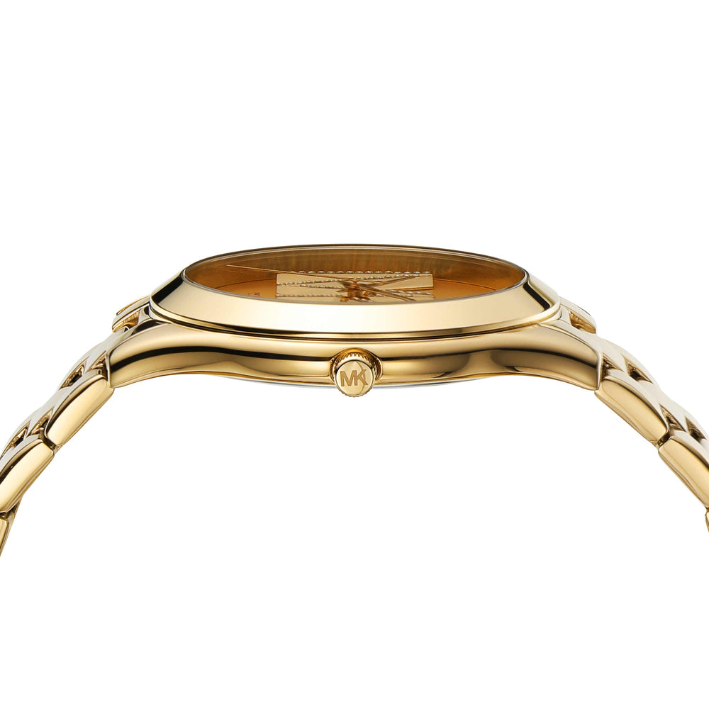 Slim Runway Three-Hand Gold-Tone Stainless Steel Watch