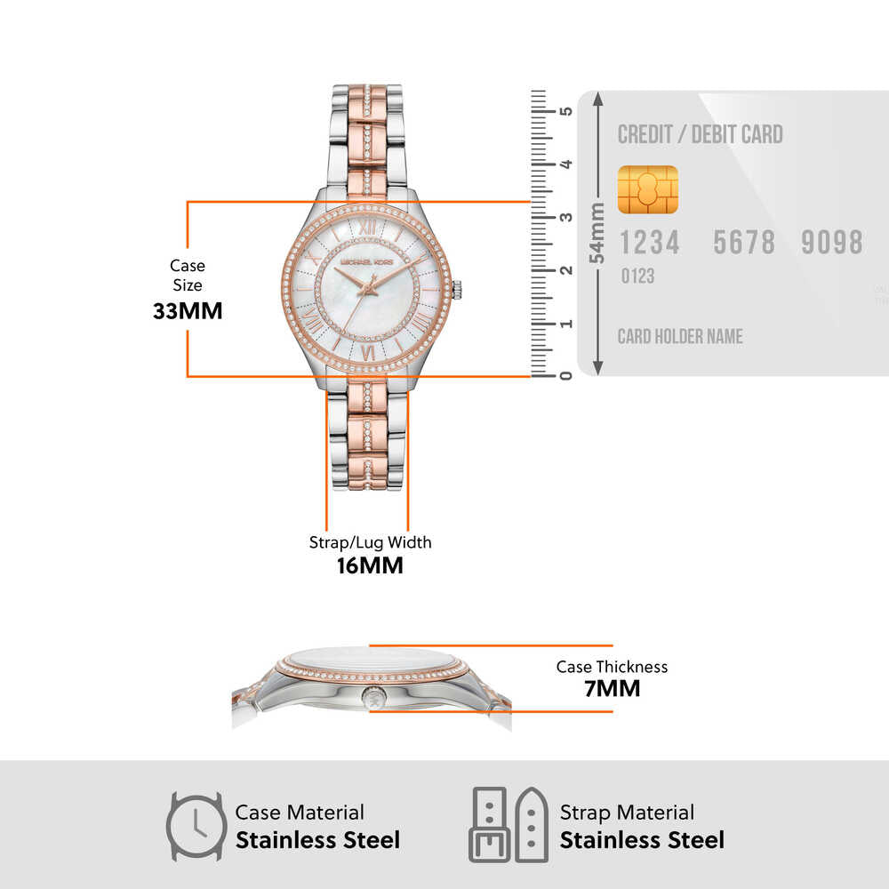 Women's Lauryn Three-Hand Two-Tone Stainless Steel Watch