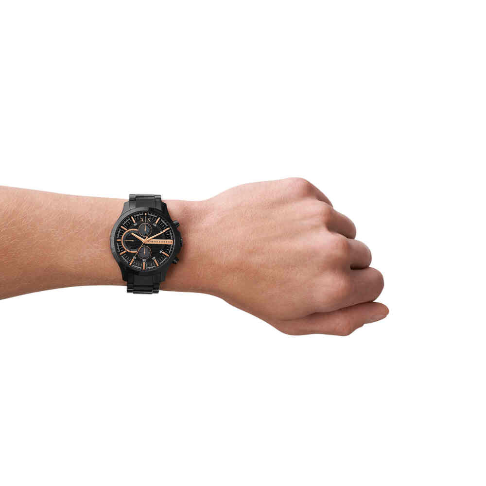 Chronograph Black Stainless Steel Watch