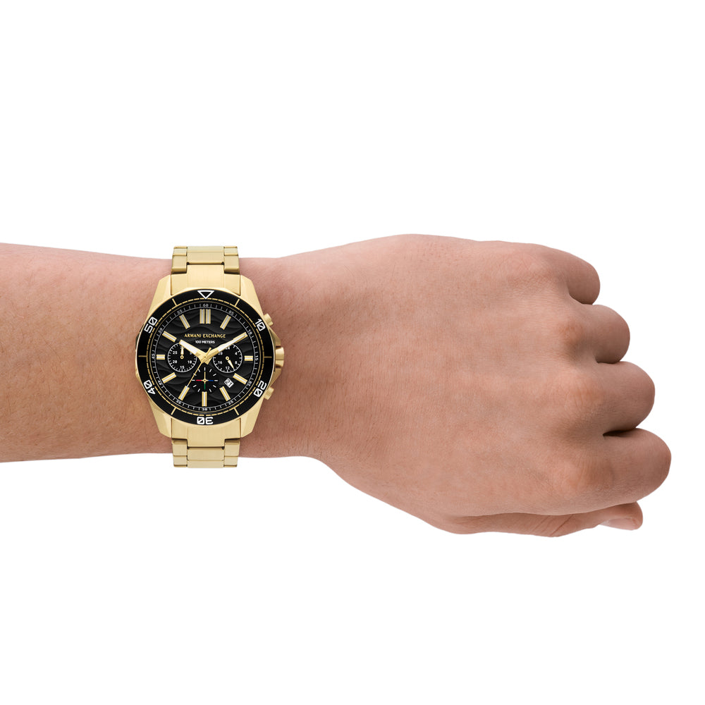 Chronograph Gold-Tone Stainless Steel Watch