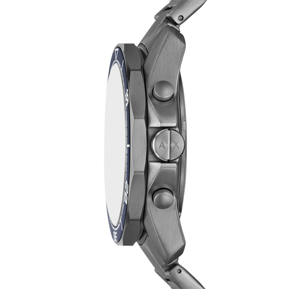 Chronograph Gunmetal Stainless Steel Watch