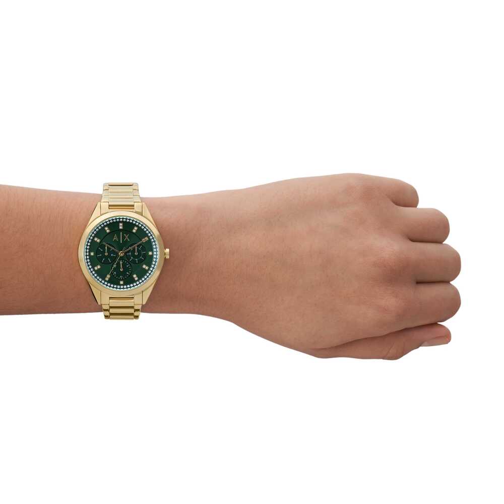 Multifunction Gold-Tone Stainless Steel Watch