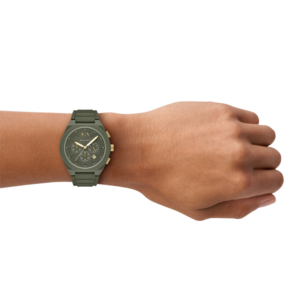 Sync Chronograph Green Silicone Watch