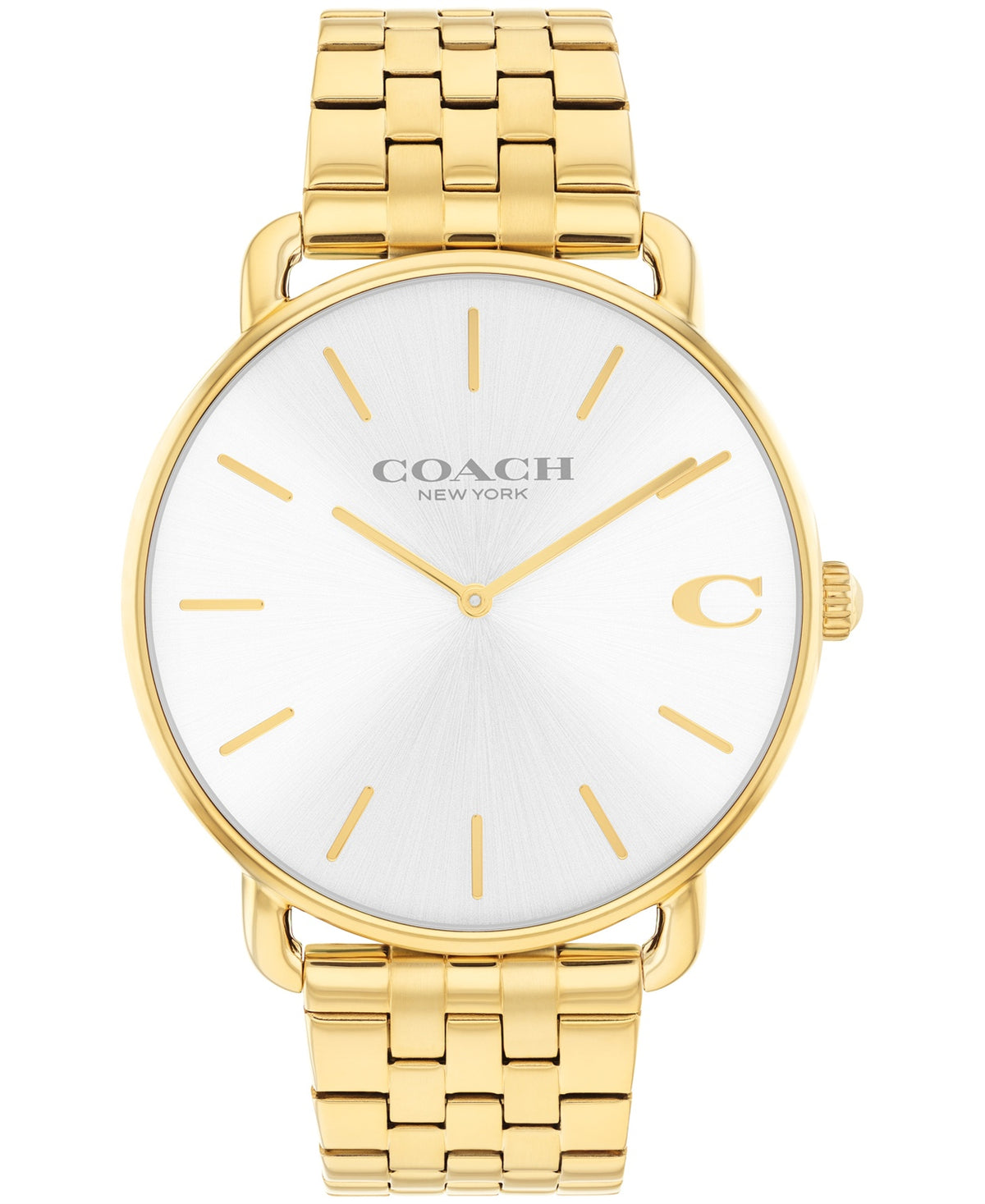 Elliot Men Quartz White Dial Analog Stainless Steel Watch