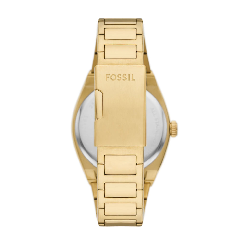 Everett Three-Hand Date Gold-Tone