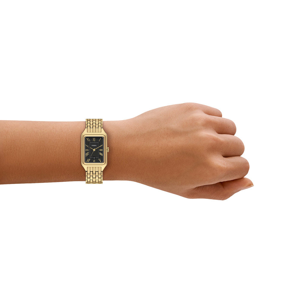 Raquel Three-Hand Date Gold-Tone