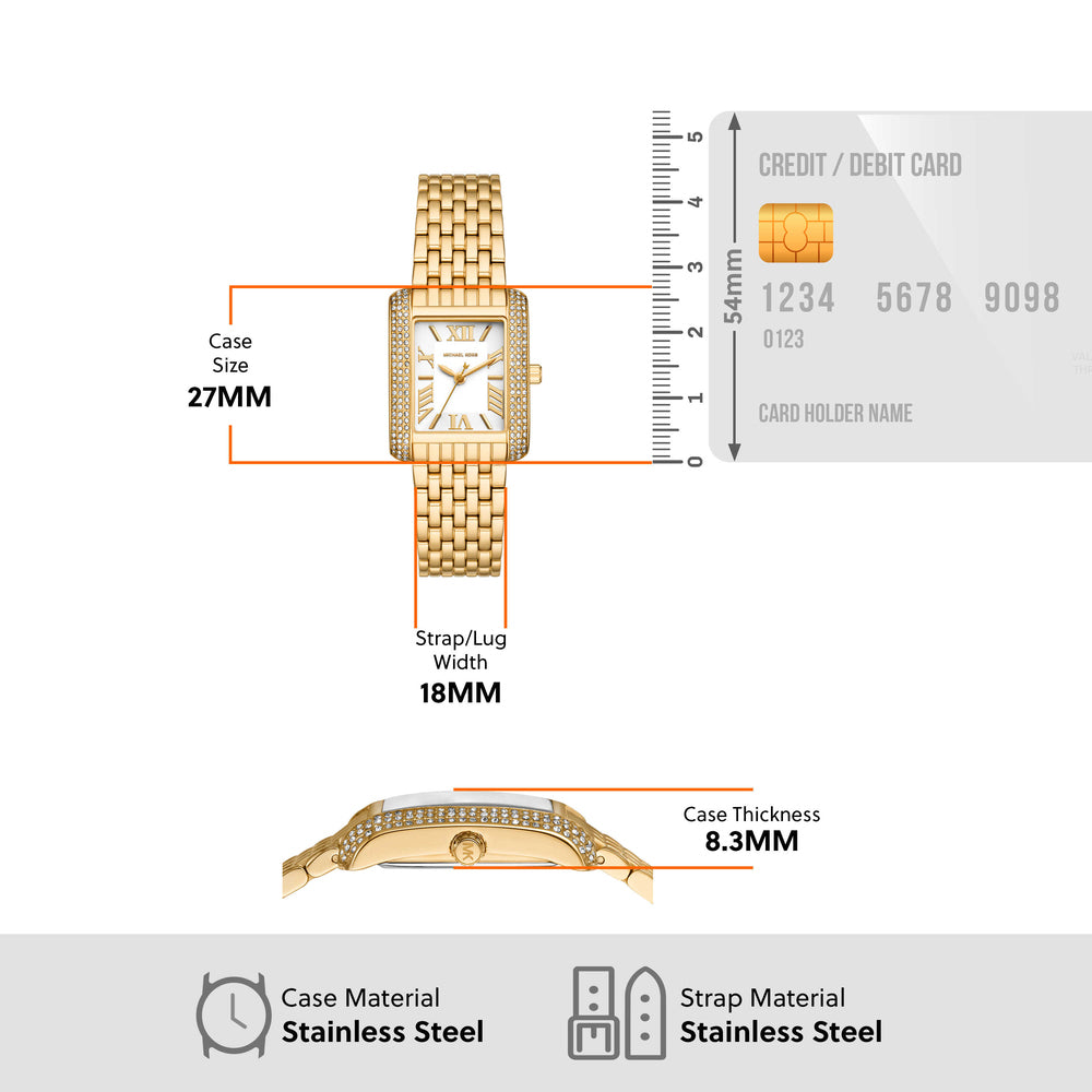 Emery Three-Hand Gold-Tone Stainless Steel Watch