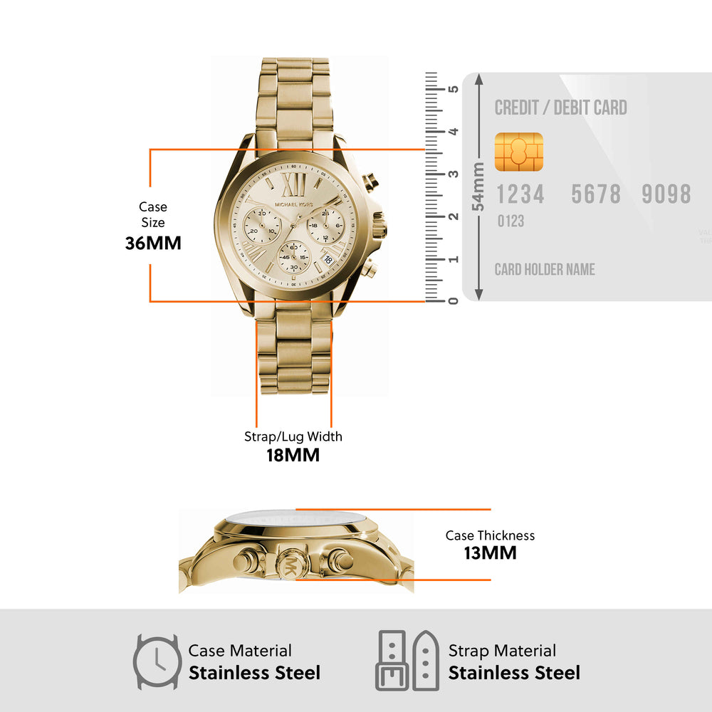 Gold-Tone Mini Bradshaw Watch