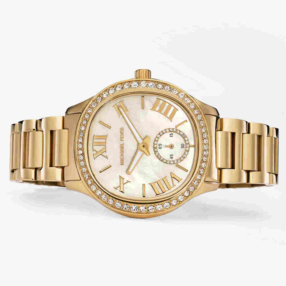 Sage Three-Hand Gold-Tone Stainless Steel Watch