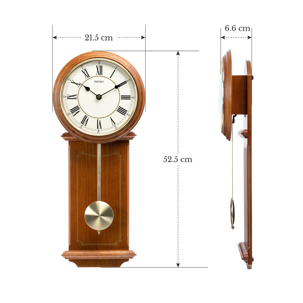 Oak Wood Pendulum Clock